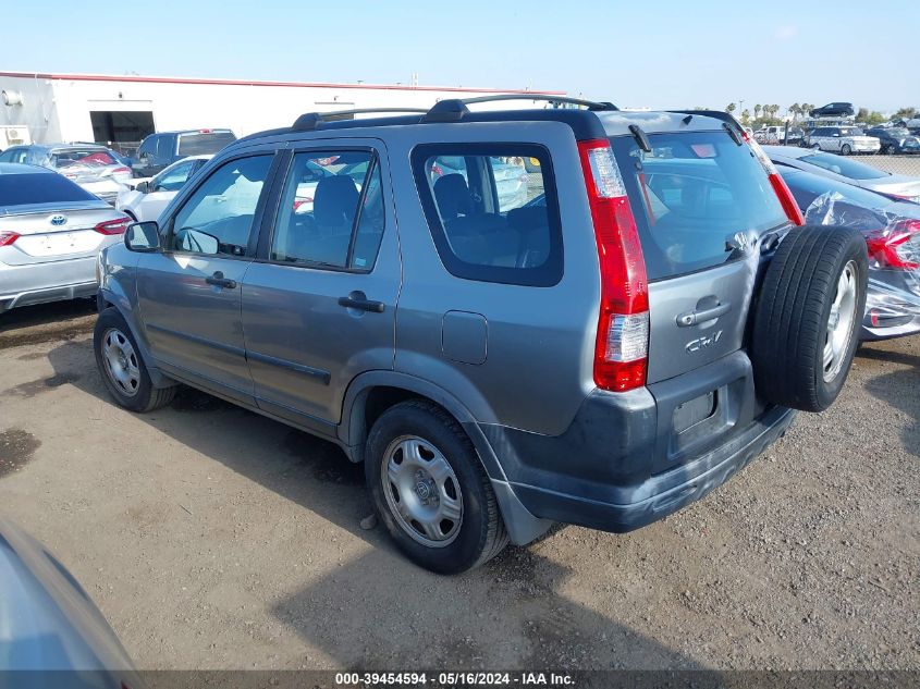 2006 Honda Cr-V Lx VIN: JHLRD68576C013904 Lot: 39454594