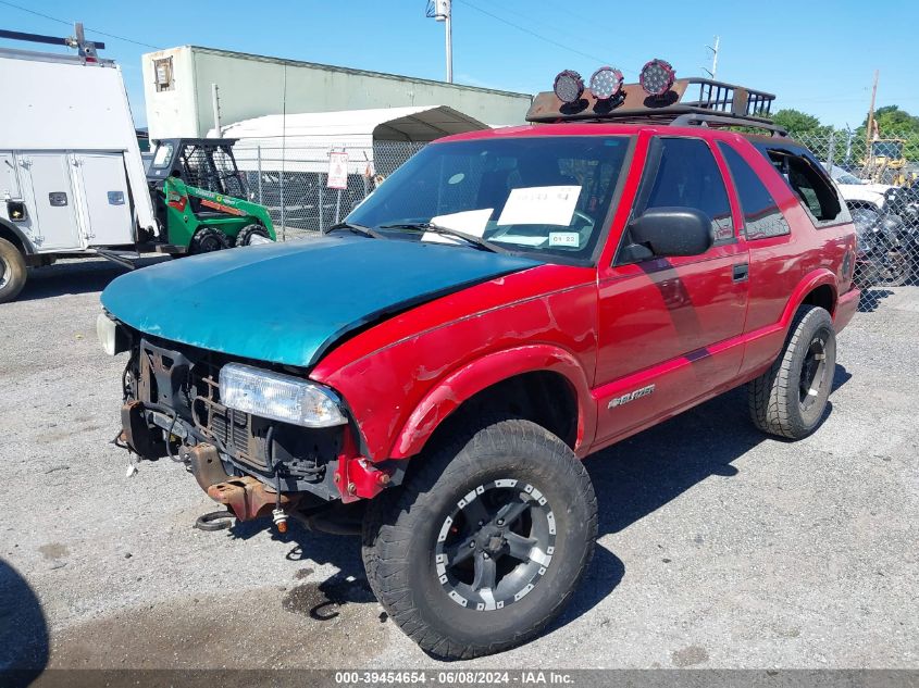 2001 Chevrolet Blazer Ls VIN: 1GNCT18WX1K163383 Lot: 39454654