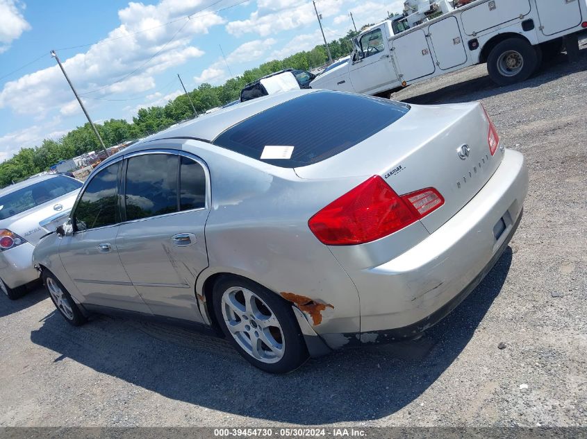 2004 Infiniti G35 VIN: JNKCV51E34M106820 Lot: 39454730