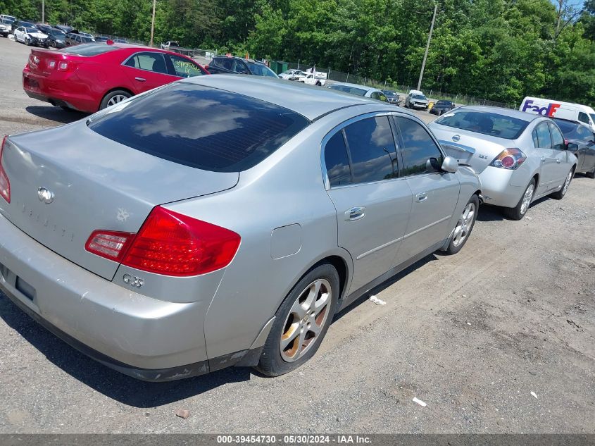 2004 Infiniti G35 VIN: JNKCV51E34M106820 Lot: 39454730