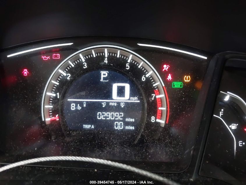 2018 Honda Civic Lx VIN: 19XFC2F52JE032618 Lot: 39454745