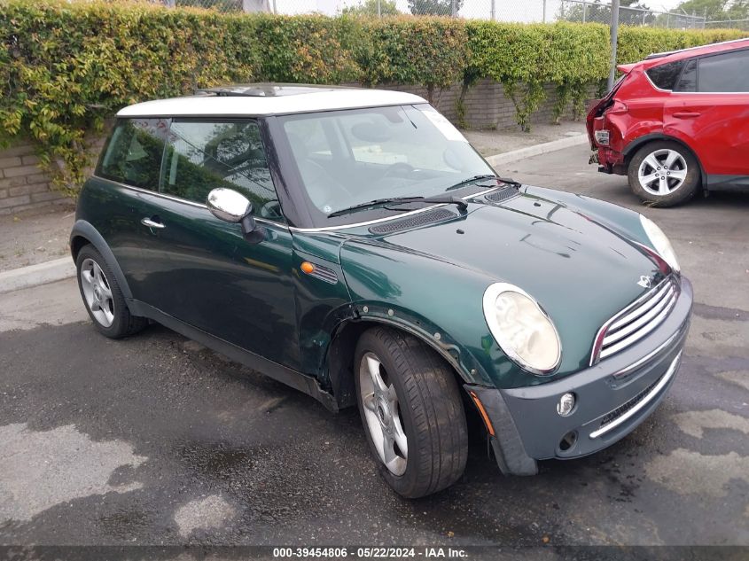 2005 Mini Cooper VIN: WMWRC33425TC58136 Lot: 39454806