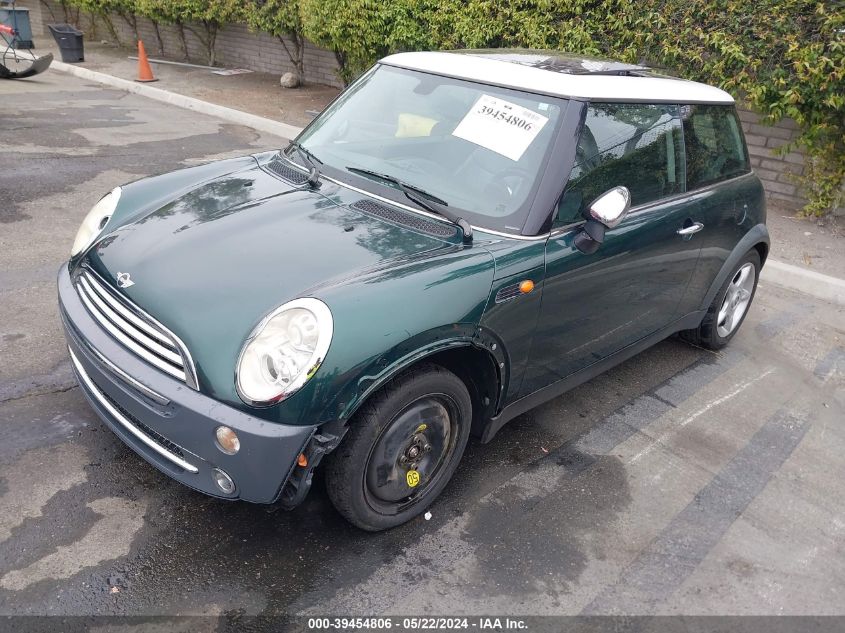 2005 Mini Cooper VIN: WMWRC33425TC58136 Lot: 39454806