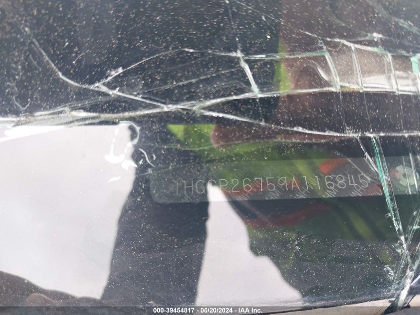 2009 Honda Accord 2.4 Ex VIN: 1HGCP26759A116845 Lot: 39454817