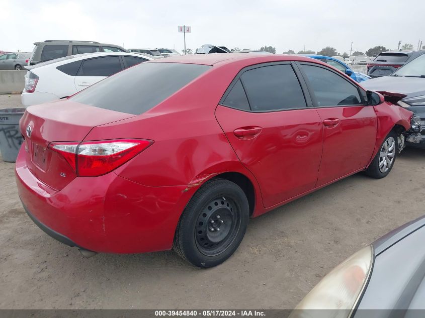 2016 Toyota Corolla Le VIN: 5YFBURHEXGP568466 Lot: 39454840