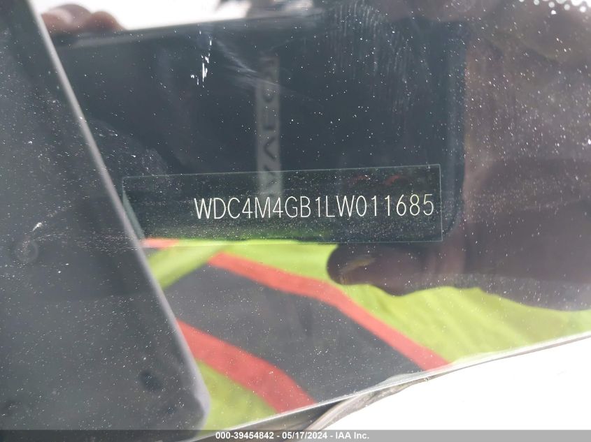2020 Mercedes-Benz Glb 250 VIN: WDC4M4GB1LW011685 Lot: 39454842