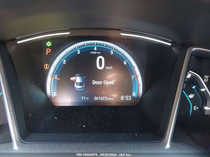 2018 Honda Civic Ex-T VIN: JHMFC1F37JX036641 Lot: 39454879