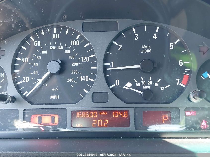 2003 BMW 325I VIN: WBAAZ33453PH30802 Lot: 39454919