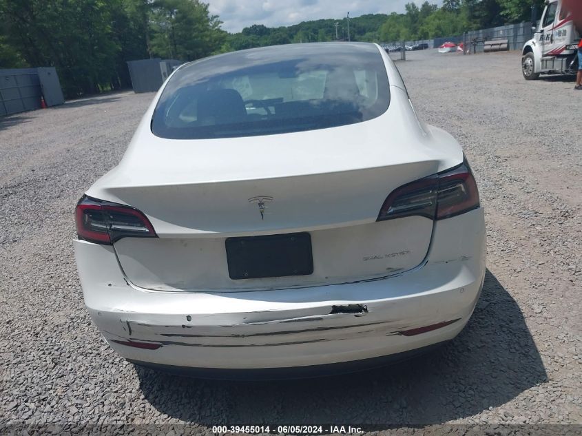 2021 Tesla Model 3 Long Range Dual Motor All-Wheel Drive VIN: 5YJ3E1EBXMF034856 Lot: 39455014