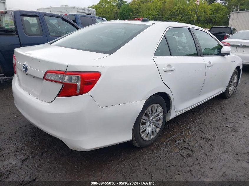 2014 Toyota Camry Hybrid Le VIN: 4T1BD1FK2EU123841 Lot: 39455036