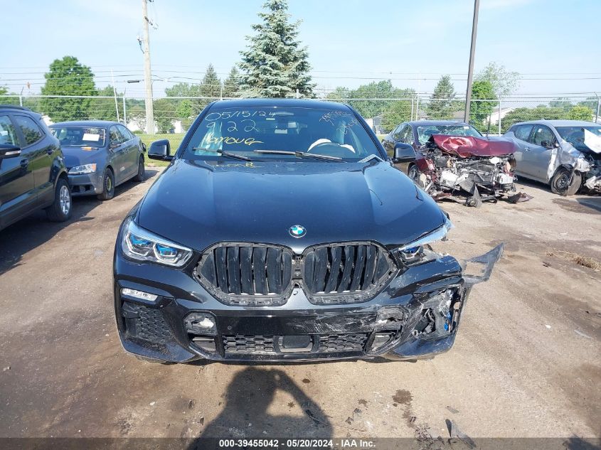 VIN 5UXCY8C04M9E09122 2021 BMW X6, M50I no.12