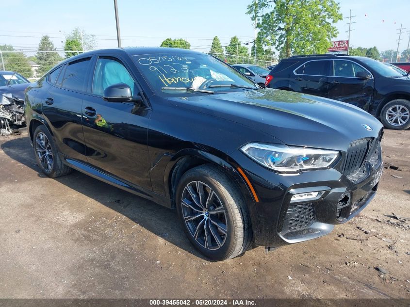 VIN 5UXCY8C04M9E09122 2021 BMW X6, M50I no.1