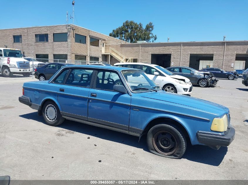 1989 Volvo 244 Dl/Gl VIN: YV1AX8843K1334214 Lot: 39455057