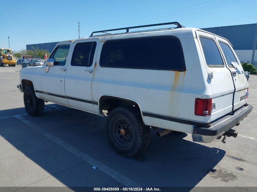 1989 Chevrolet Suburban V1500 VIN: 1GNEV16K7KF194684 Lot: 39455059