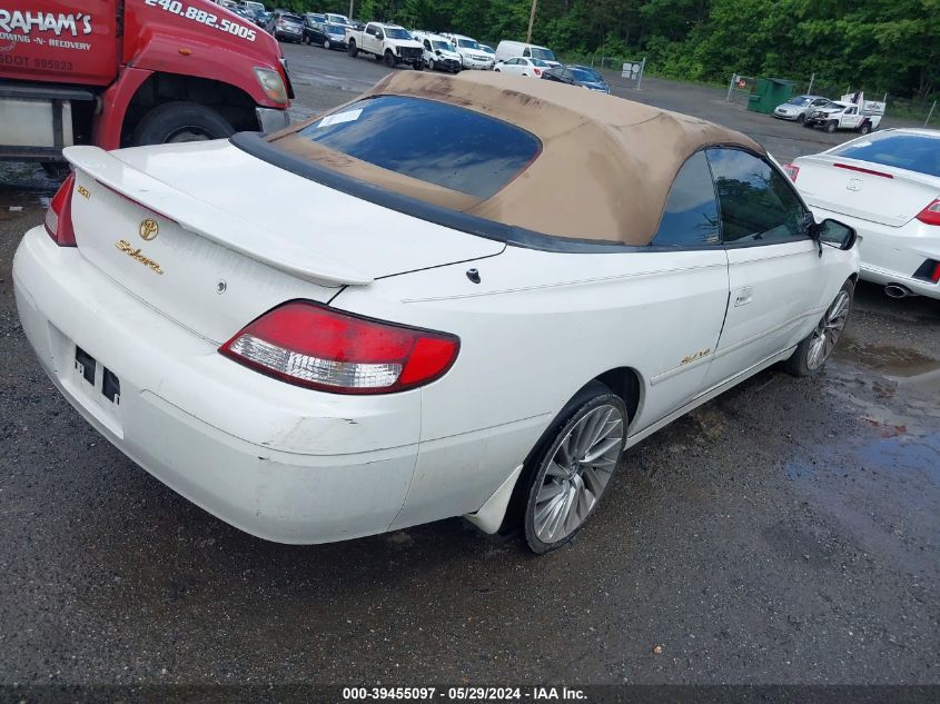 2001 Toyota Camry Solara Se V6/Sle V6 VIN: 2T1FF28P31C516170 Lot: 39455097