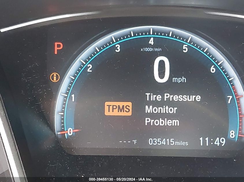 2018 Honda Civic Ex VIN: 2HGFC2F70JH592483 Lot: 39455130