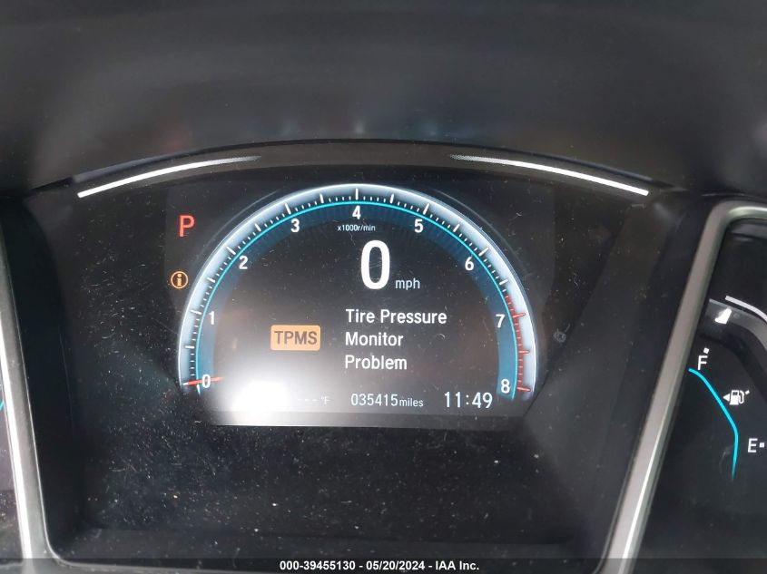 2018 Honda Civic Ex VIN: 2HGFC2F70JH592483 Lot: 39455130