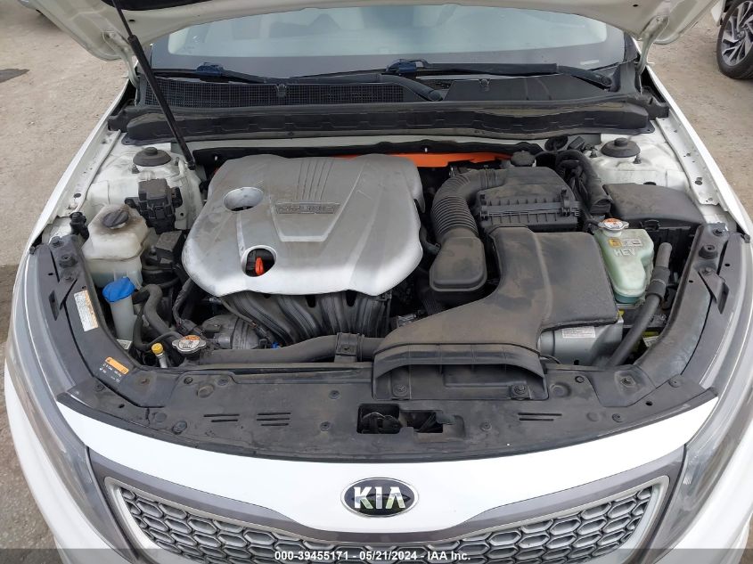 2014 Kia Optima Hybrid Lx VIN: KNAGM4AD9E5071653 Lot: 39455171