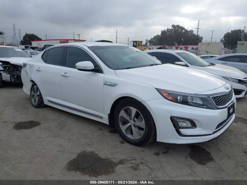 2014 Kia Optima Hybrid Lx VIN: KNAGM4AD9E5071653 Lot: 39455171