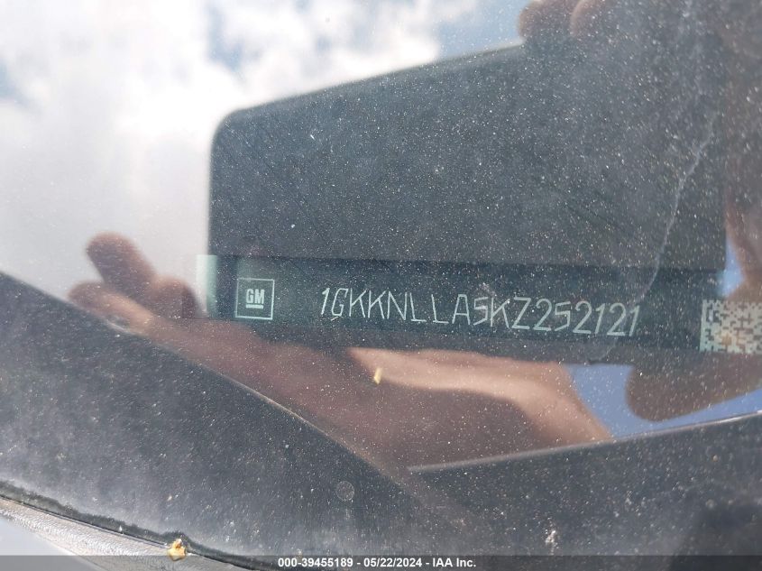 2019 GMC Acadia Sle-2 VIN: 1GKKNLLA5KZ252121 Lot: 39455189