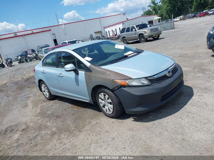 2012 Honda Civic Lx VIN: JHMFB2F52CS002679 Lot: 39455197