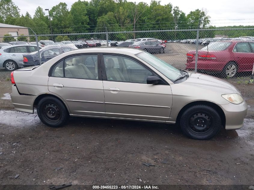 2004 Honda Civic Lx VIN: 2HGES16514H623025 Lot: 39455223