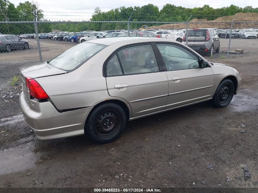 2004 Honda Civic Lx VIN: 2HGES16514H623025 Lot: 39455223