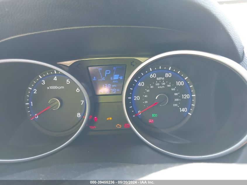 2014 Hyundai Tucson Limited VIN: KM8JU3AG9EU872310 Lot: 39455236