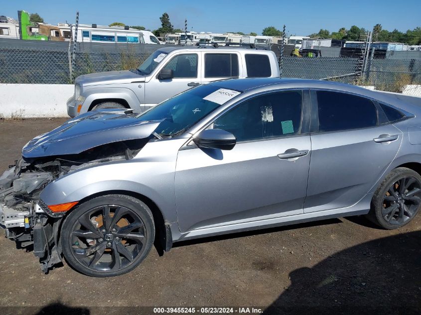 2019 Honda Civic Sport VIN: 19XFC2F81KE204018 Lot: 39455245