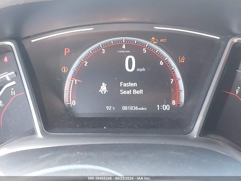 2019 Honda Civic Sport VIN: 19XFC2F81KE204018 Lot: 39455245