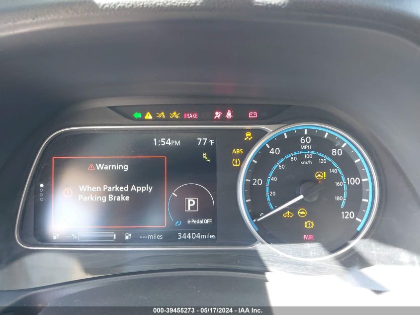 2022 Nissan Leaf Sv Plus 62 Kwh VIN: 1N4BZ1CV7NC552666 Lot: 39455273