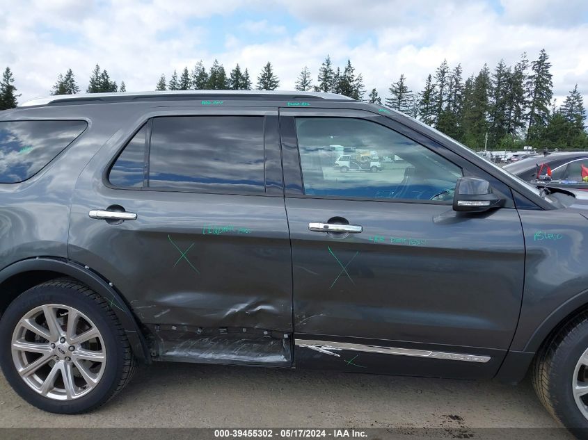 2017 Ford Explorer Limited VIN: 1FM5K8F86HGA23826 Lot: 39455302