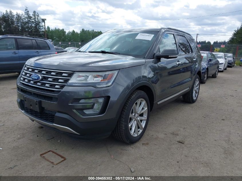 2017 Ford Explorer Limited VIN: 1FM5K8F86HGA23826 Lot: 39455302