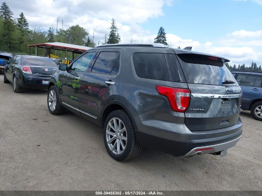 2017 Ford Explorer Limited VIN: 1FM5K8F86HGA23826 Lot: 39455302