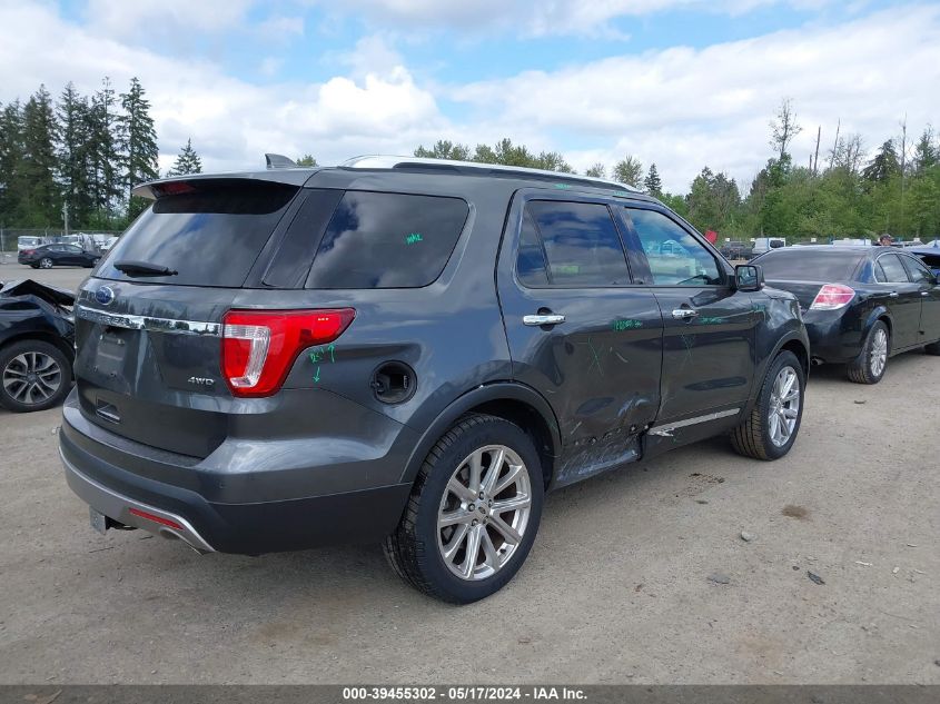 2017 Ford Explorer Limited VIN: 1FM5K8F86HGA23826 Lot: 39455302