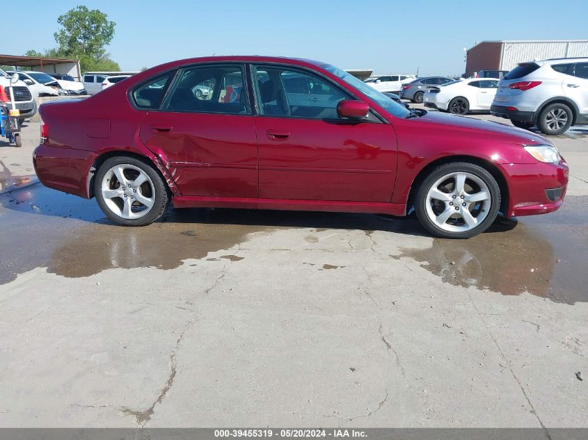 2009 Subaru Legacy 2.5I VIN: 4S3BL616797228278 Lot: 39455319