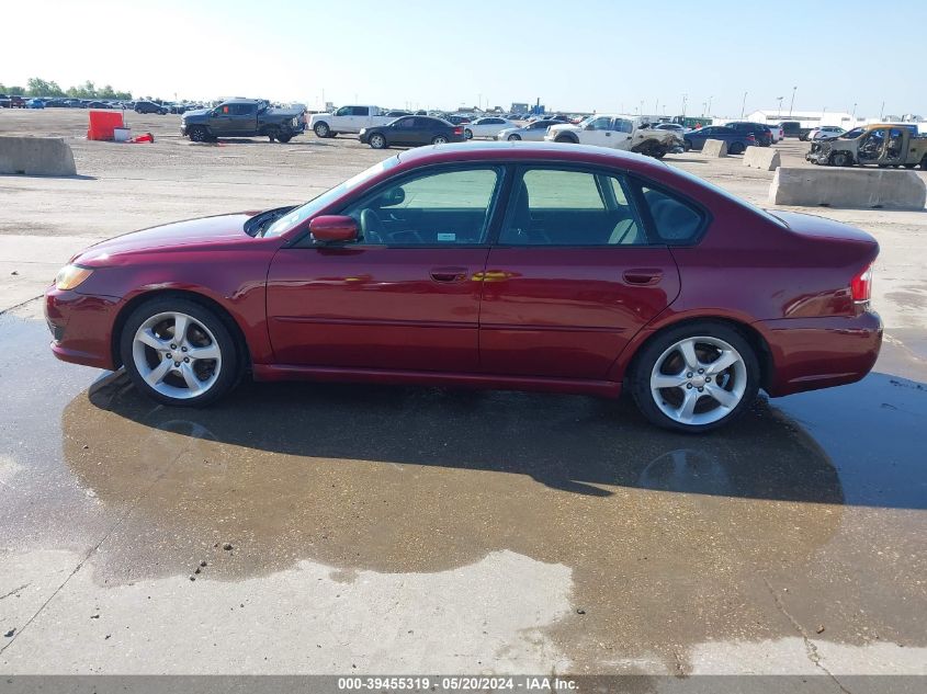 2009 Subaru Legacy 2.5I VIN: 4S3BL616797228278 Lot: 39455319