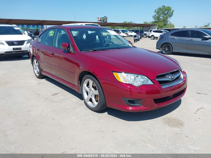 2009 Subaru Legacy 2.5I VIN: 4S3BL616797228278 Lot: 39455319