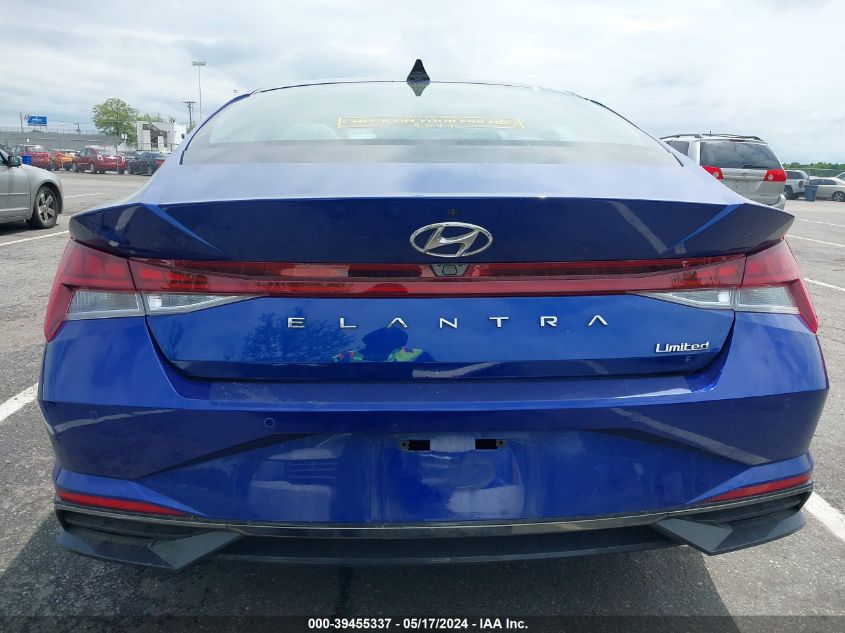 2022 Hyundai Elantra Limited VIN: 5NPLP4AG9NH084115 Lot: 39455337