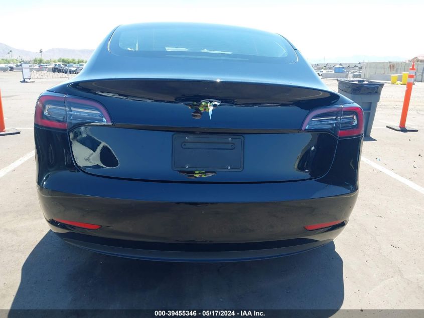 2022 Tesla Model 3 Rear-Wheel Drive VIN: 5YJ3E1EA6NF333267 Lot: 39455346