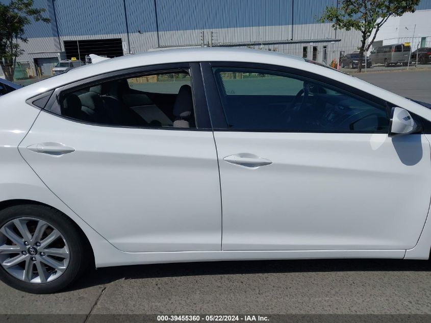 2014 Hyundai Elantra Se VIN: 5NPDH4AE3EH501289 Lot: 39455360