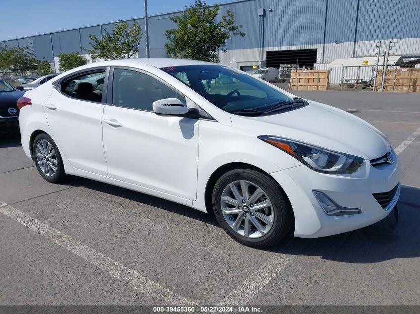 2014 Hyundai Elantra Se VIN: 5NPDH4AE3EH501289 Lot: 39455360