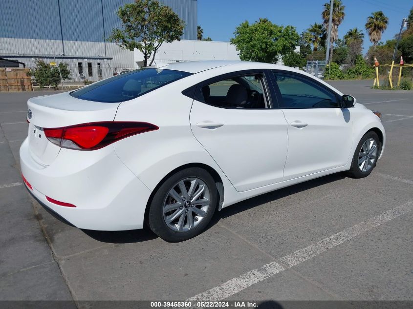 2014 Hyundai Elantra Se VIN: 5NPDH4AE3EH501289 Lot: 39455360