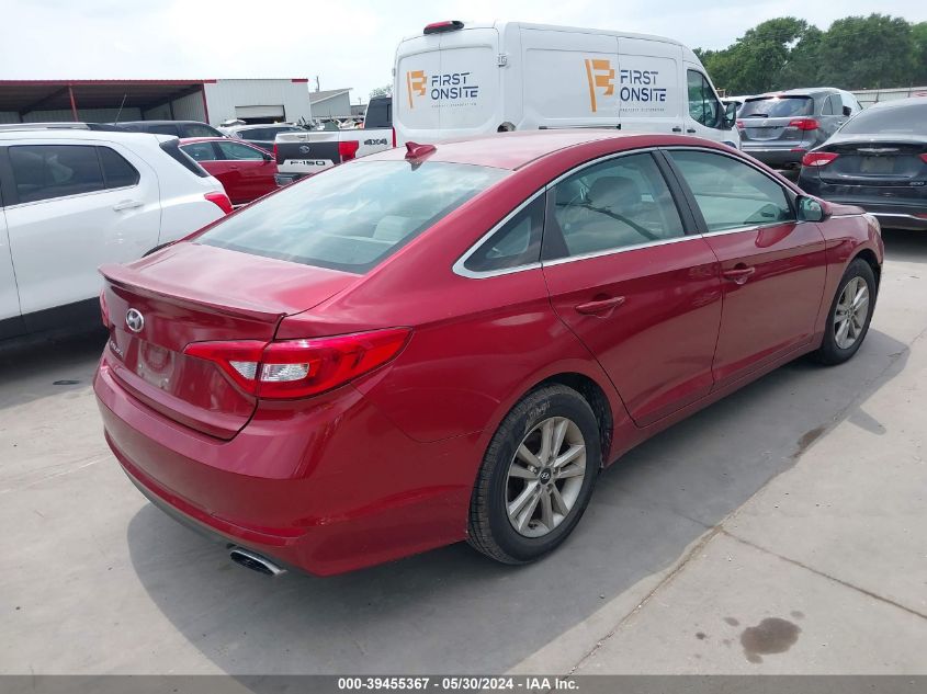 2015 Hyundai Sonata Se VIN: 5NPE24AF0FH170980 Lot: 39455367