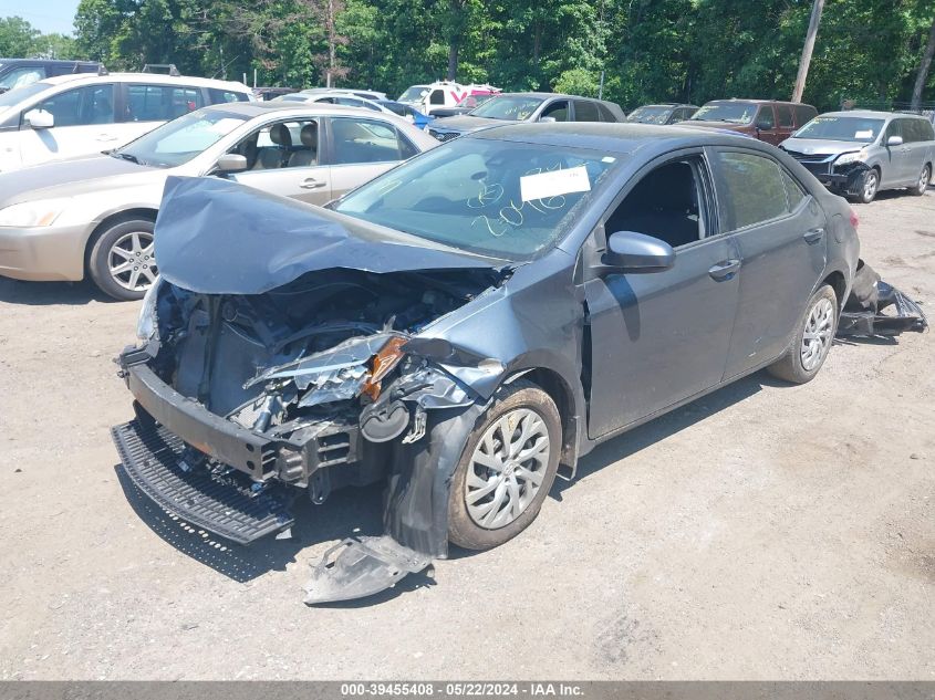 2019 Toyota Corolla Le VIN: 2T1BURHE0KC125784 Lot: 39455408