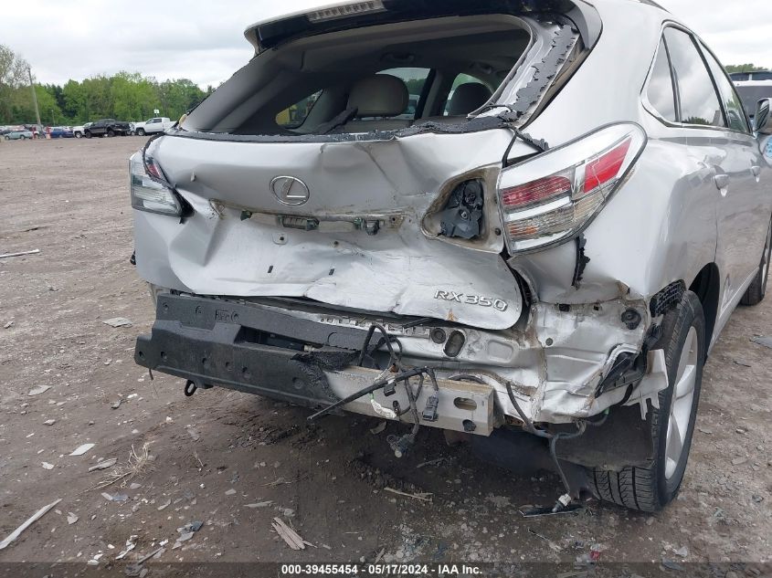 2012 Lexus Rx 350 VIN: 2T2BK1BA2CC126168 Lot: 39455454