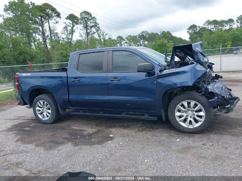 2021 Chevrolet Silverado 1500 4Wd Short Bed Custom VIN: 3GCPYBEK4MG454542 Lot: 39455503