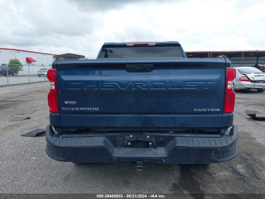 2021 Chevrolet Silverado 1500 4Wd Short Bed Custom VIN: 3GCPYBEK4MG454542 Lot: 39455503