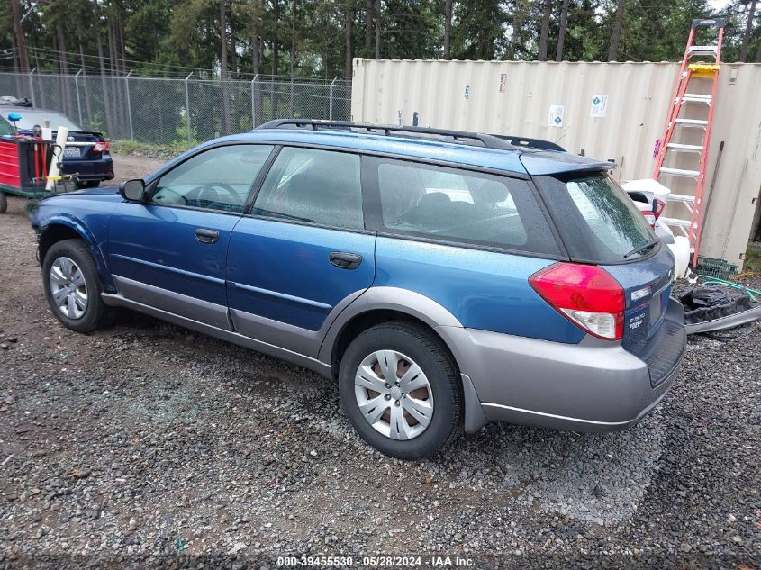 2008 Subaru Outback VIN: 4S4BP60C887354428 Lot: 39455530