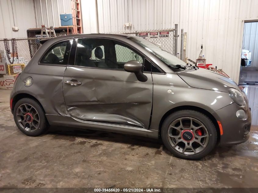 2013 Fiat 500 Sport Cattiva VIN: 3C3CFFBR7DT748641 Lot: 39455620